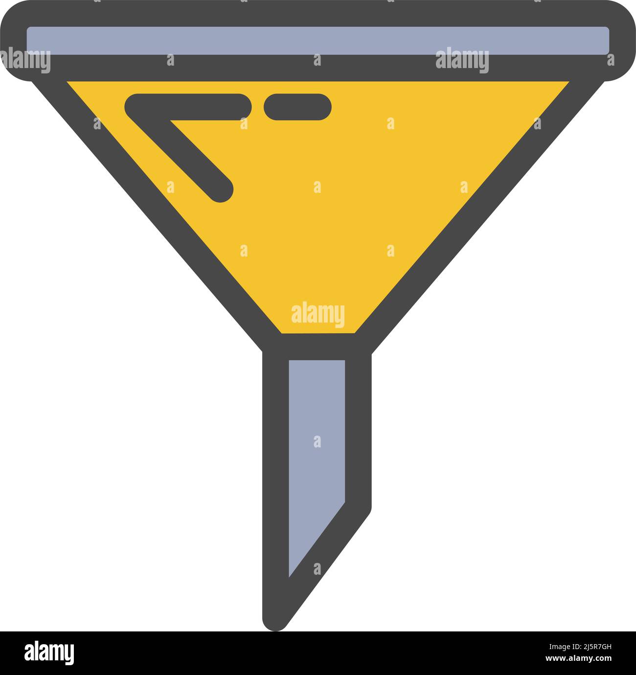 Funnel icon vector filter conversion flat sign Stock Vector Image & Art