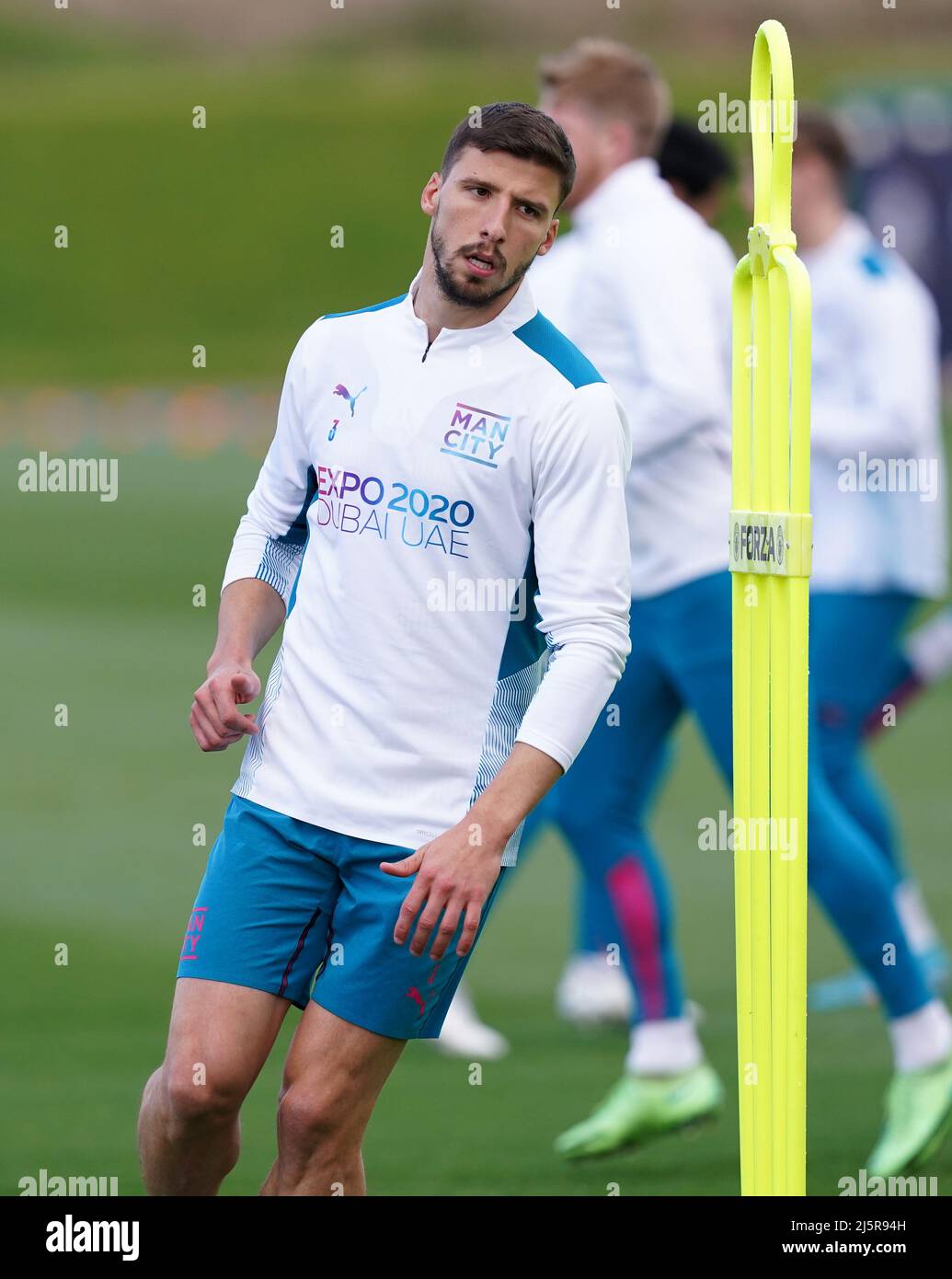 Chemise Et Photo Signées Ruben Dias - Manchester City - Original Sans Certif
