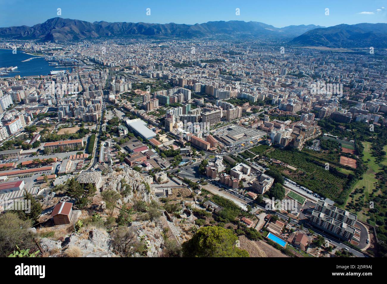 Palermo, Italy 18/07/2012: the Conca d'Oro invaded by building speculation. ©Andrea Sabbadini Stock Photo