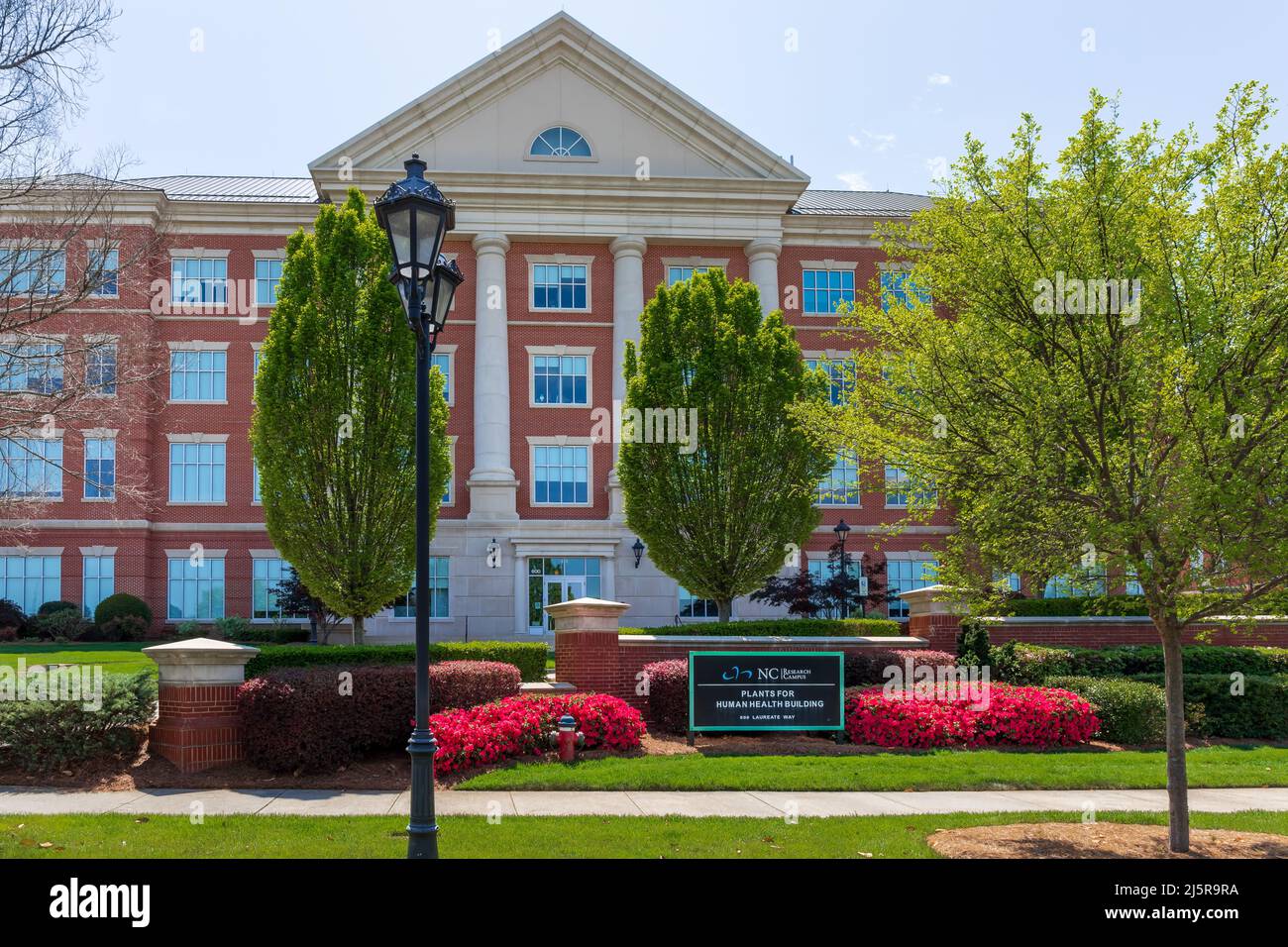 KANNAPOLIS, NC, USA-17 APRIL 2022: Plants for Human Health Building, at the North Carolina Research Campus in downtown. Stock Photo