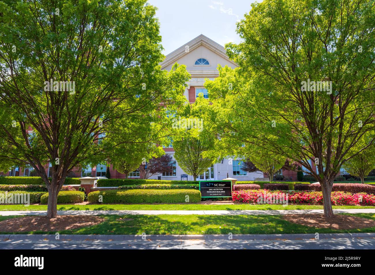 KANNAPOLIS, NC, USA-17 APRIL 2022: UNC Nutrition Research Building, at the North Carolina Research Campus in downtown. Stock Photo