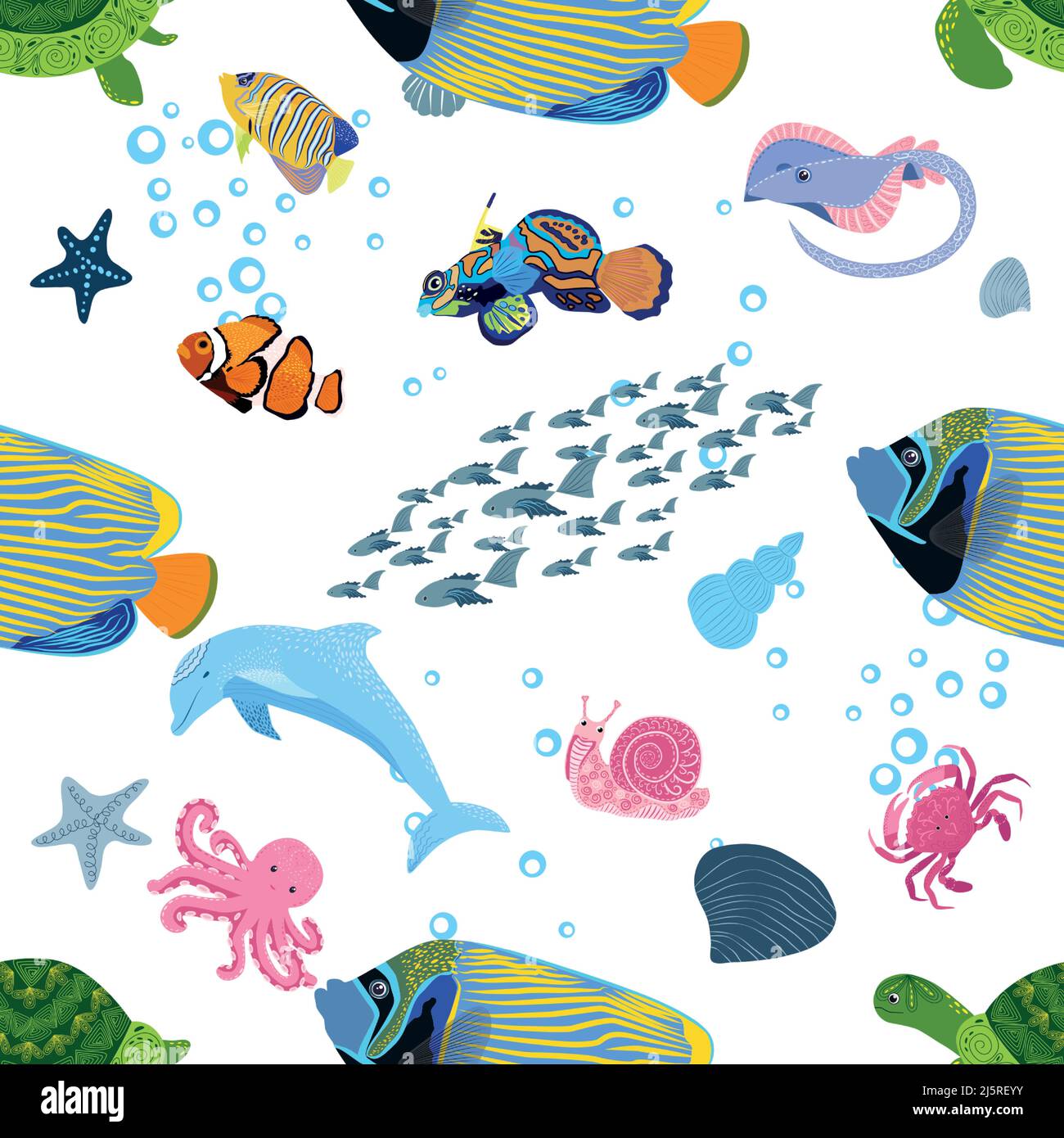 Marine life, fish, animals bright seamless pattern. sea travel, underwater diving animal tropical fish. Jellyfish, whale, shark, seahorse, clown fish Stock Vector Image & Art - Alamy Marine life, fish, animals bright seamless pattern. sea travel, underwater diving animal tropical fish. Jellyfish, whale, shark, seahorse, clown fish Stock Vector Image & Art - Alamy