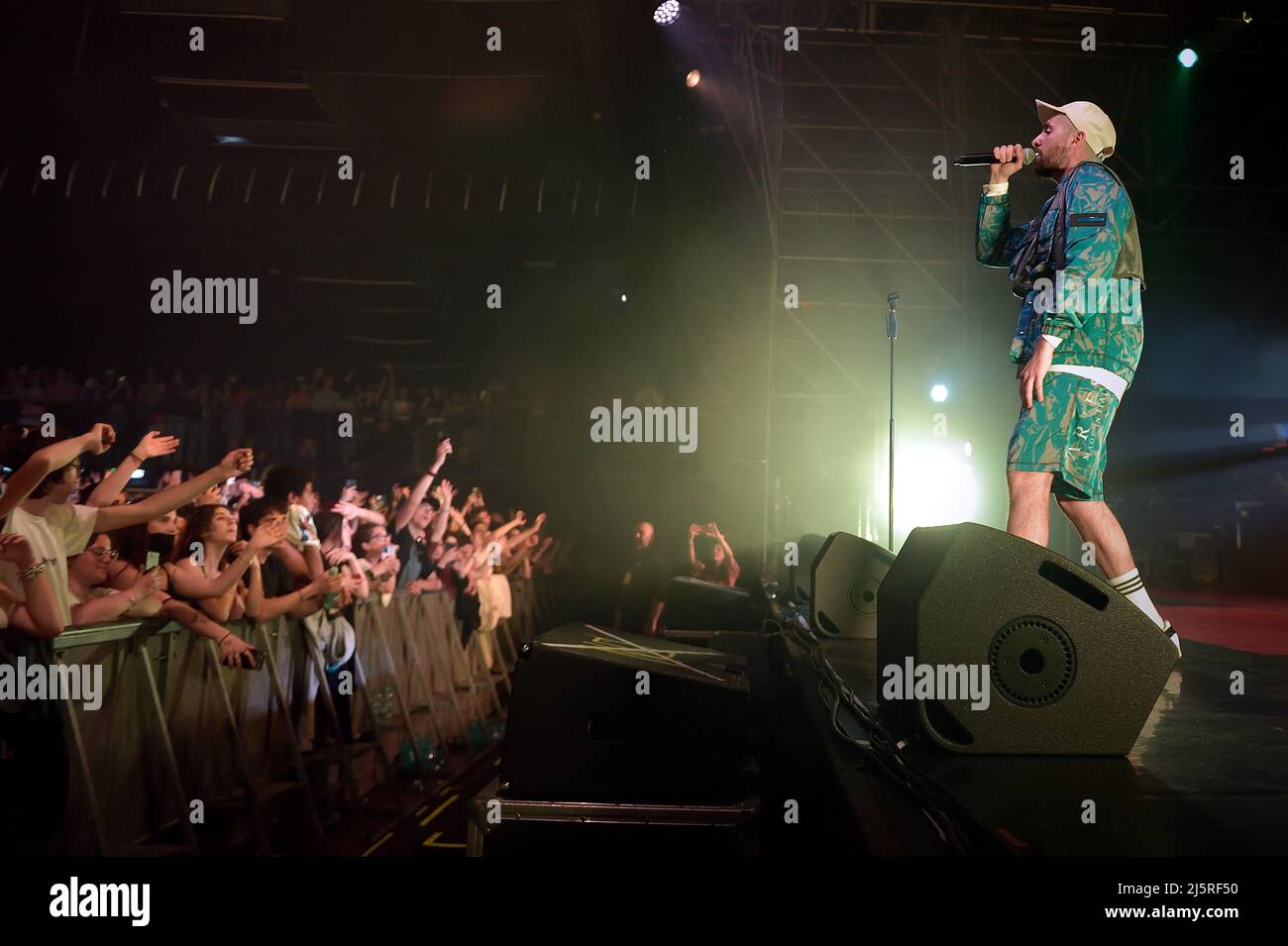 Roma, Italien. 24th Apr, 2022. The Italian singer-songwriter and rapper ...