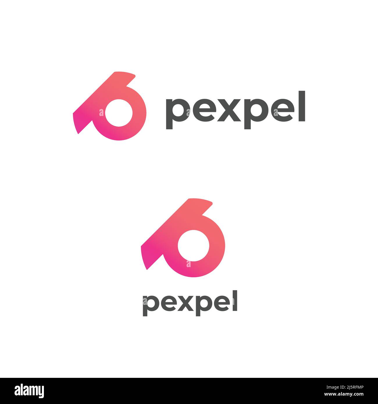 P alphabet letter logo Abstract Initial Template Stock Vector