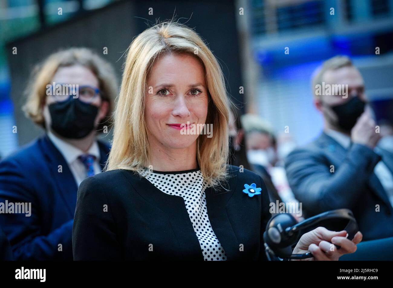 Berlin Germany 25th Apr 2022 Kaja Kallas Prime Minister Of The berlin-germany-25th-apr-2022-kaja-kallas-prime-minister-of-the
