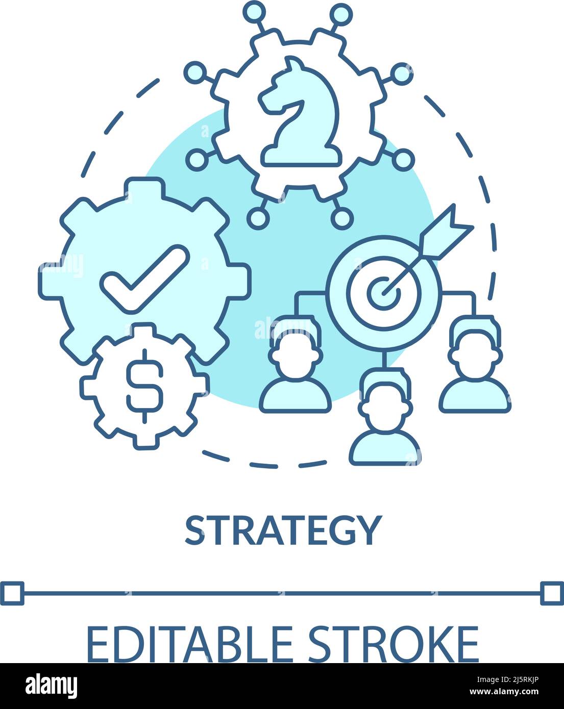 Strategy turquoise concept icon Stock Vector Image & Art - Alamy