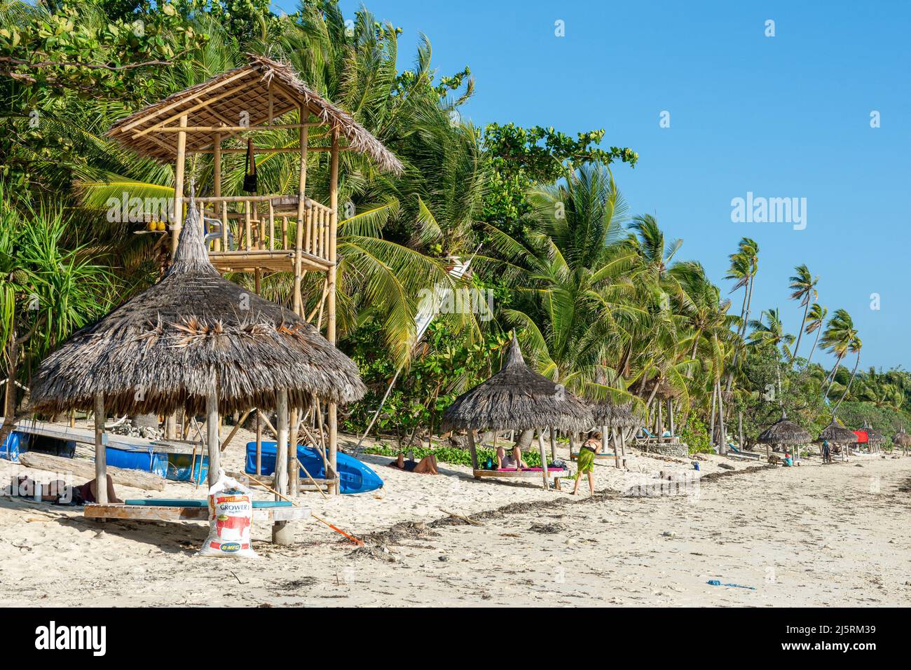 Beach on Siquijor Island, Philippines - 15.11.2019 Stock Photo