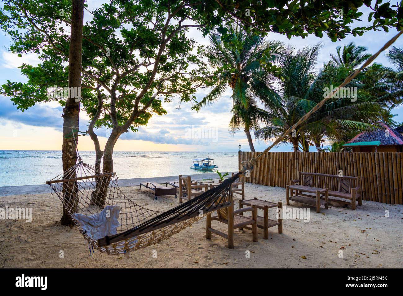 Beach on Siquijor Island, Philippines - 16.11.2019 Stock Photo