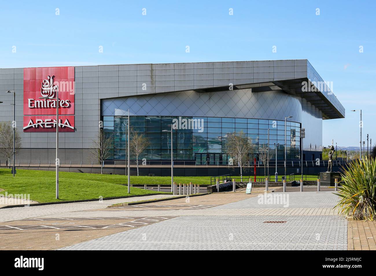 Emirates arena sports stadium, also known as the Sir Chris Hoy Velodrome, Glasgow, Scotland, UK
