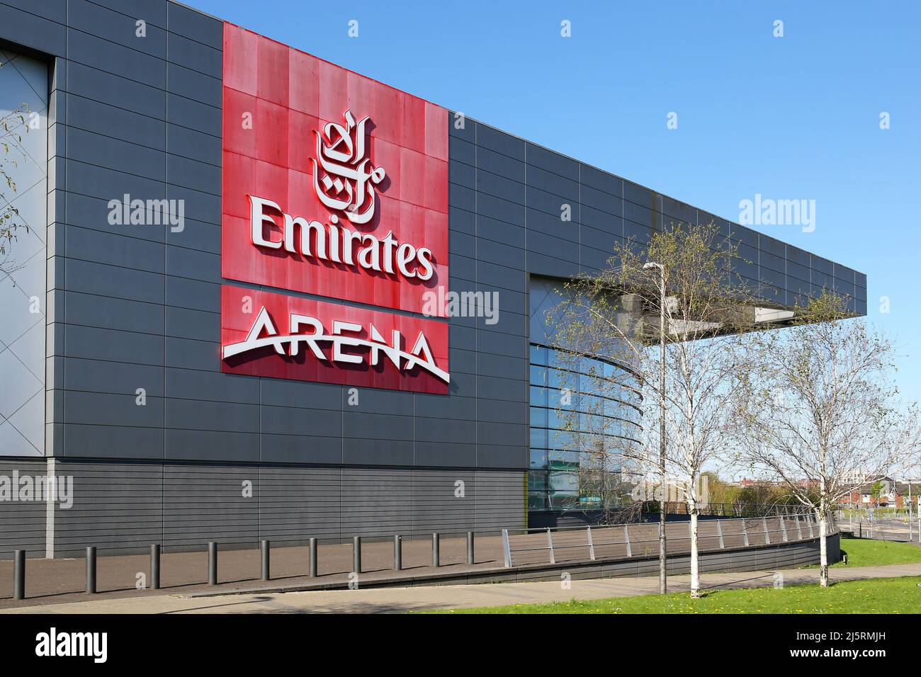 Emirates arena sports stadium, also known as the Sir Chris Hoy Velodrome, Glasgow, Scotland, UK
