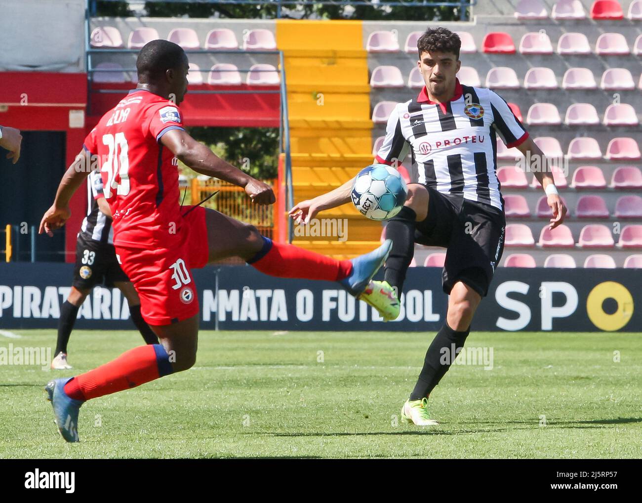Trofa, 04/25/2022 - Clube Desportivo Trofense hosted Varzim Sport Club this  afternoon, at EstÃdio Clube Desportivo Trofense, in a game counting for the  31st round of the 2021/2022 II League. Djalma Campos;