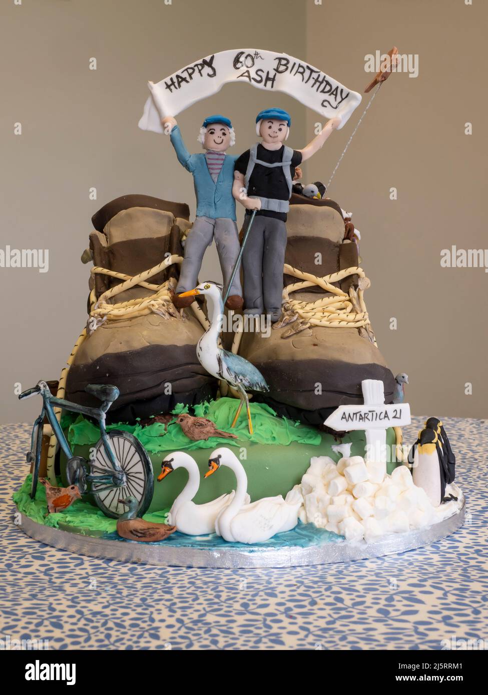 A 60th birthday cake Stock Photo - Alamy