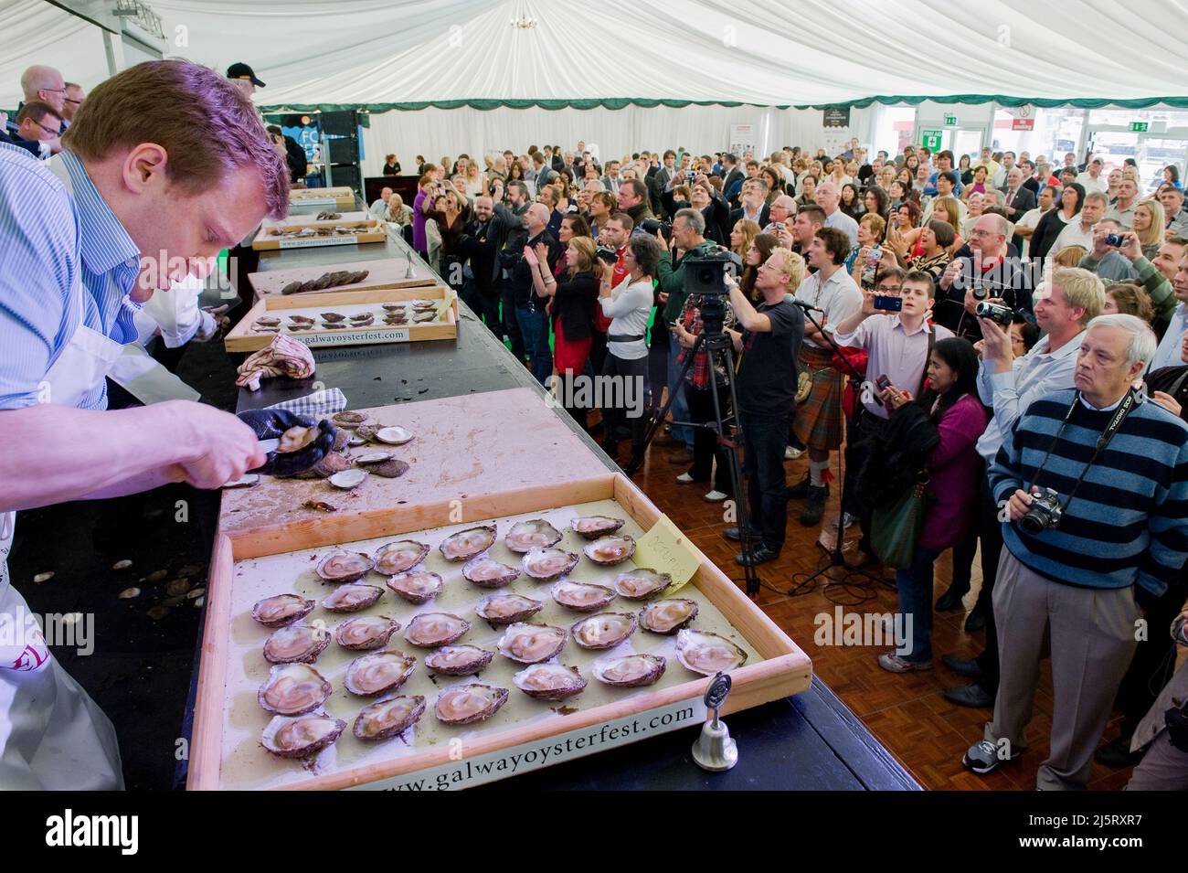 Galway oyster festival, World championships, Galway City, Ireland Stock