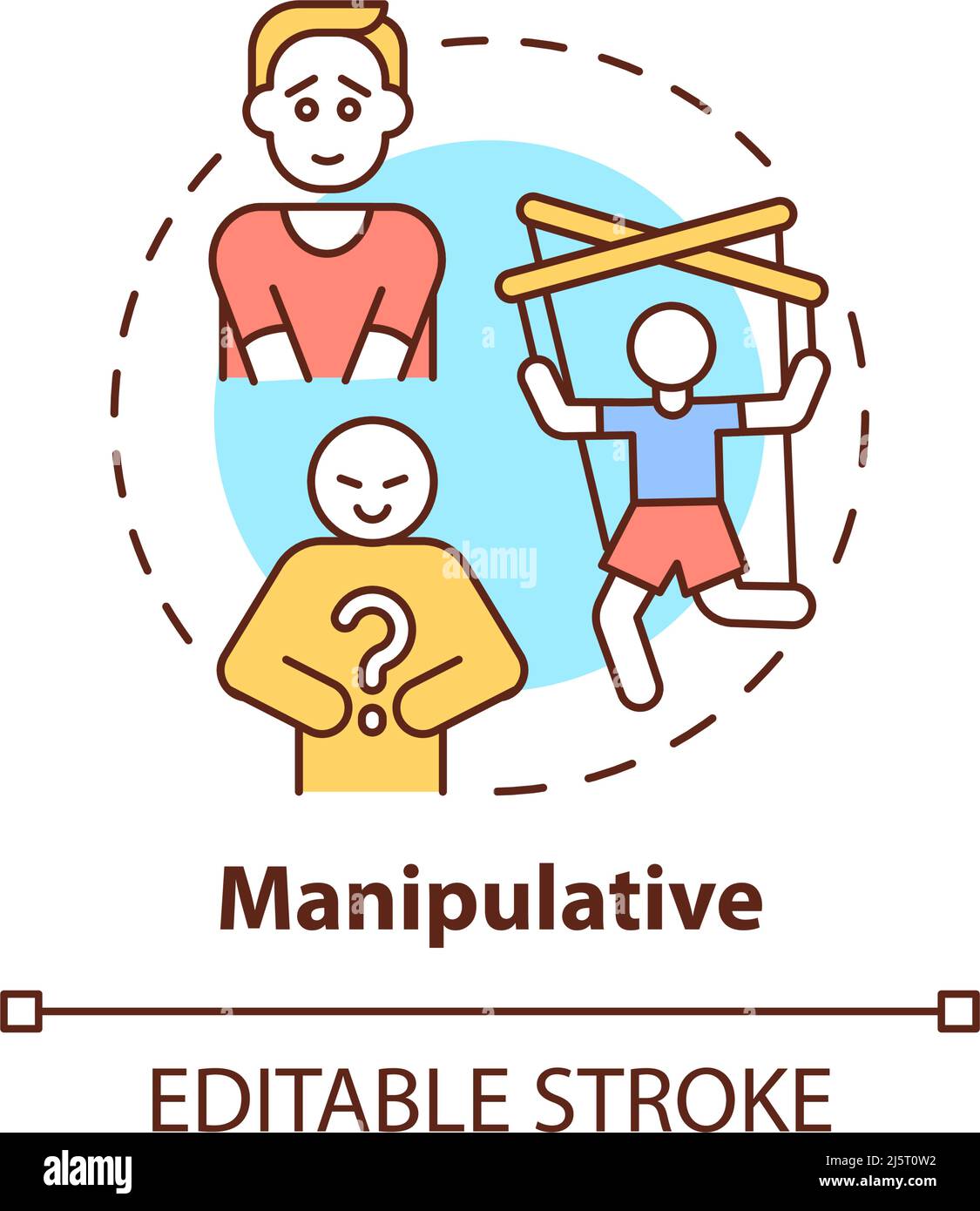 Manipulative concept icon Stock Vector Image & Art Alamy