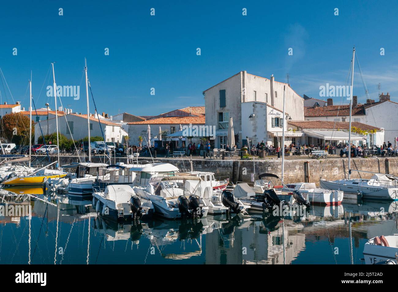 The Harbour at Saint-Martin-de-Re, Ile de Re, Charente-Maritime (17), Nouvelle Aquitaine region, France Stock Photo