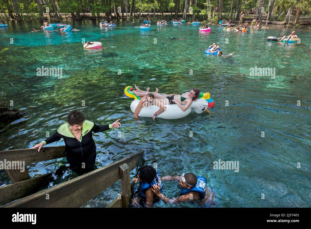 Ginnie Springs is a freshwater 2nd magnitude springs situated along the