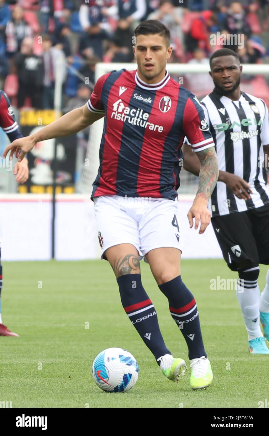 Kevin Bonifazi of Bologna FC in action during the Serie A football match  between AS Roma and Bologna FC at Olimpico stadium in Rome (Italy), May,  1st Stock Photo - Alamy