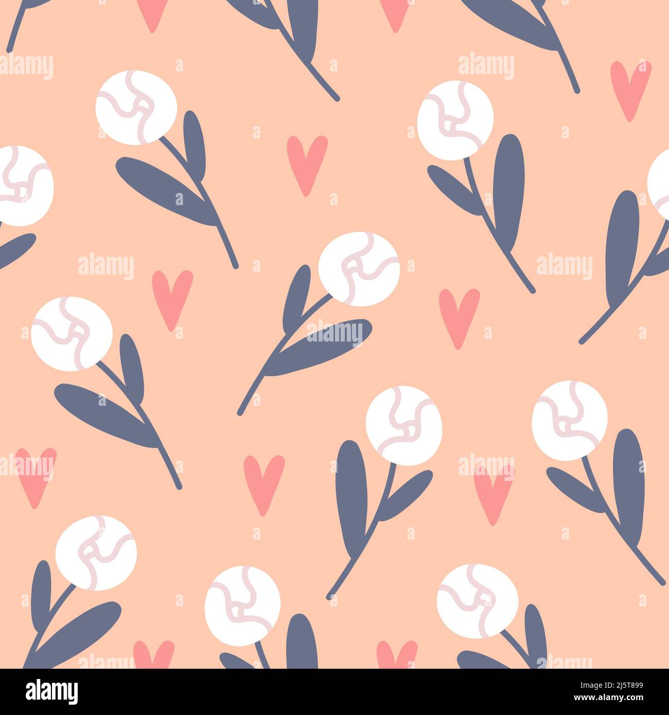 Pion cute pattern Stock Vector