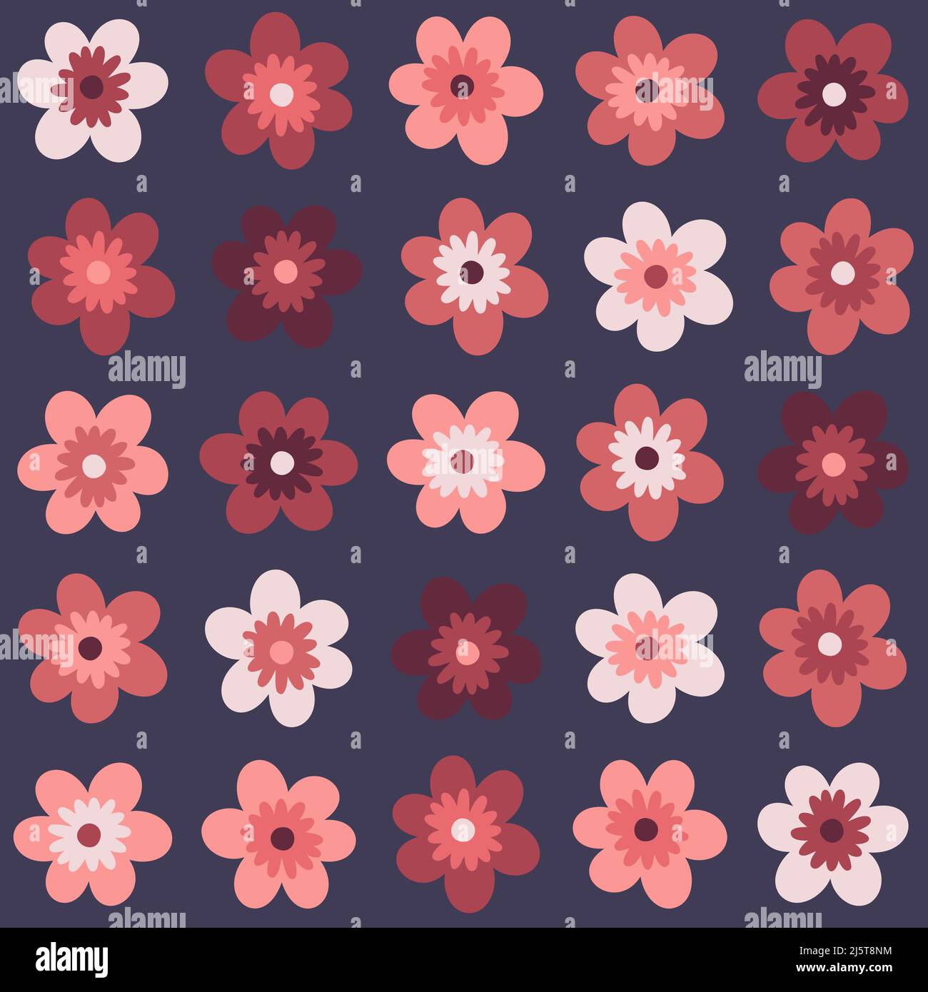 Flower bright pattern Stock Vector