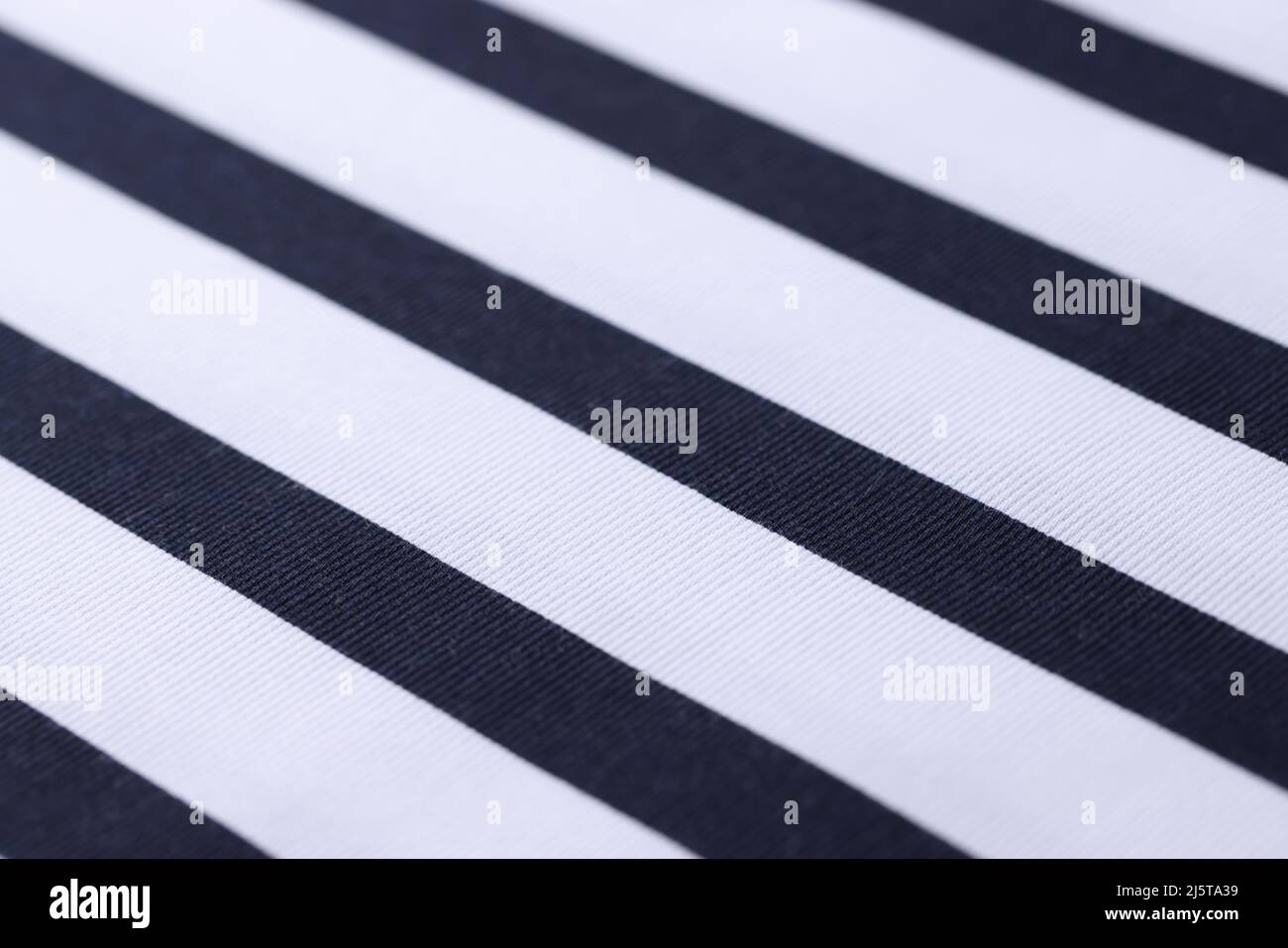 Fabric striped black white line pattern background Stock Photo