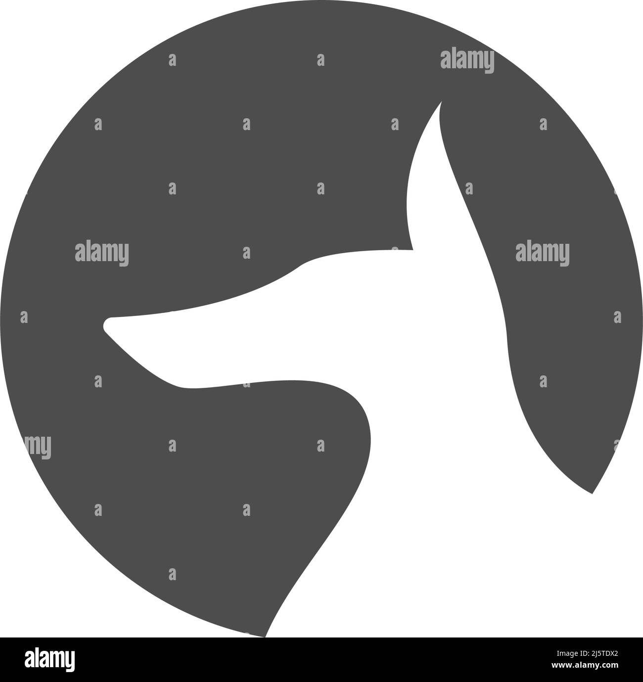 Anubis icon logo design illustration template vector Stock Vector