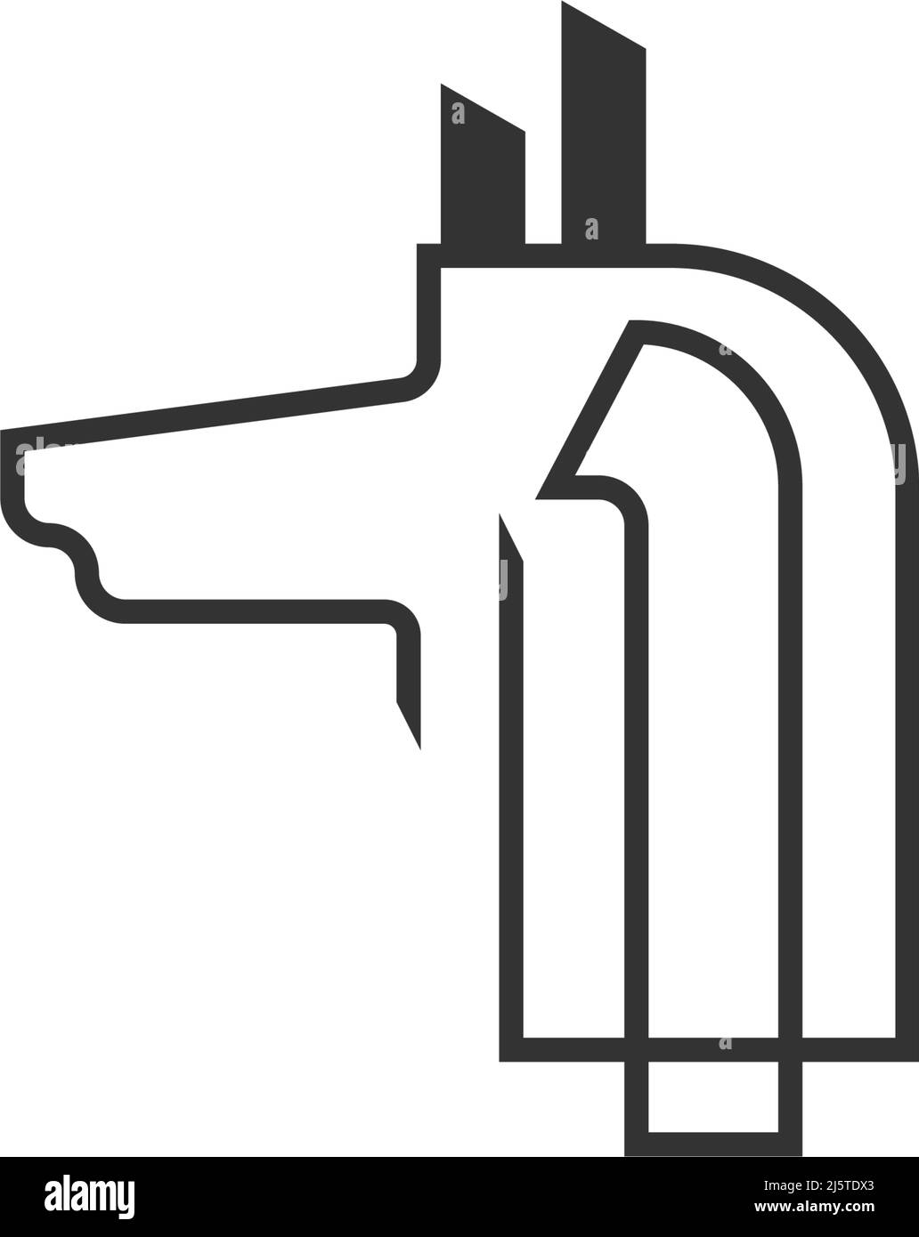 Anubis icon logo design illustration template vector Stock Vector