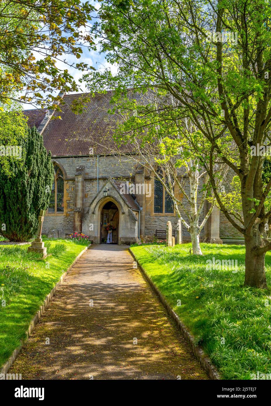 St. James the Great church in Harvington, Evesham, Worcestershire Stock