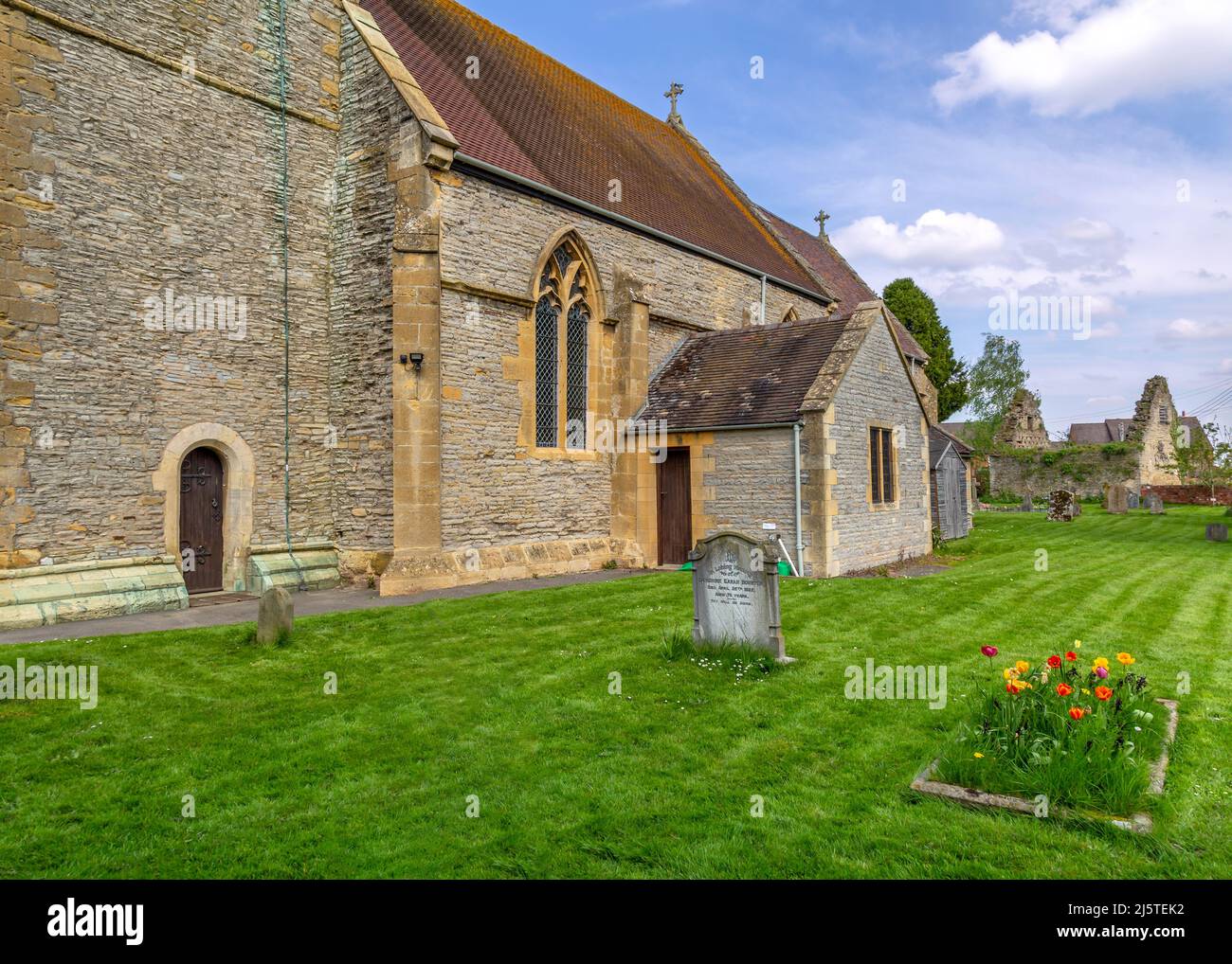 St. James the Great church in Harvington, Evesham, Worcestershire. Stock Photo