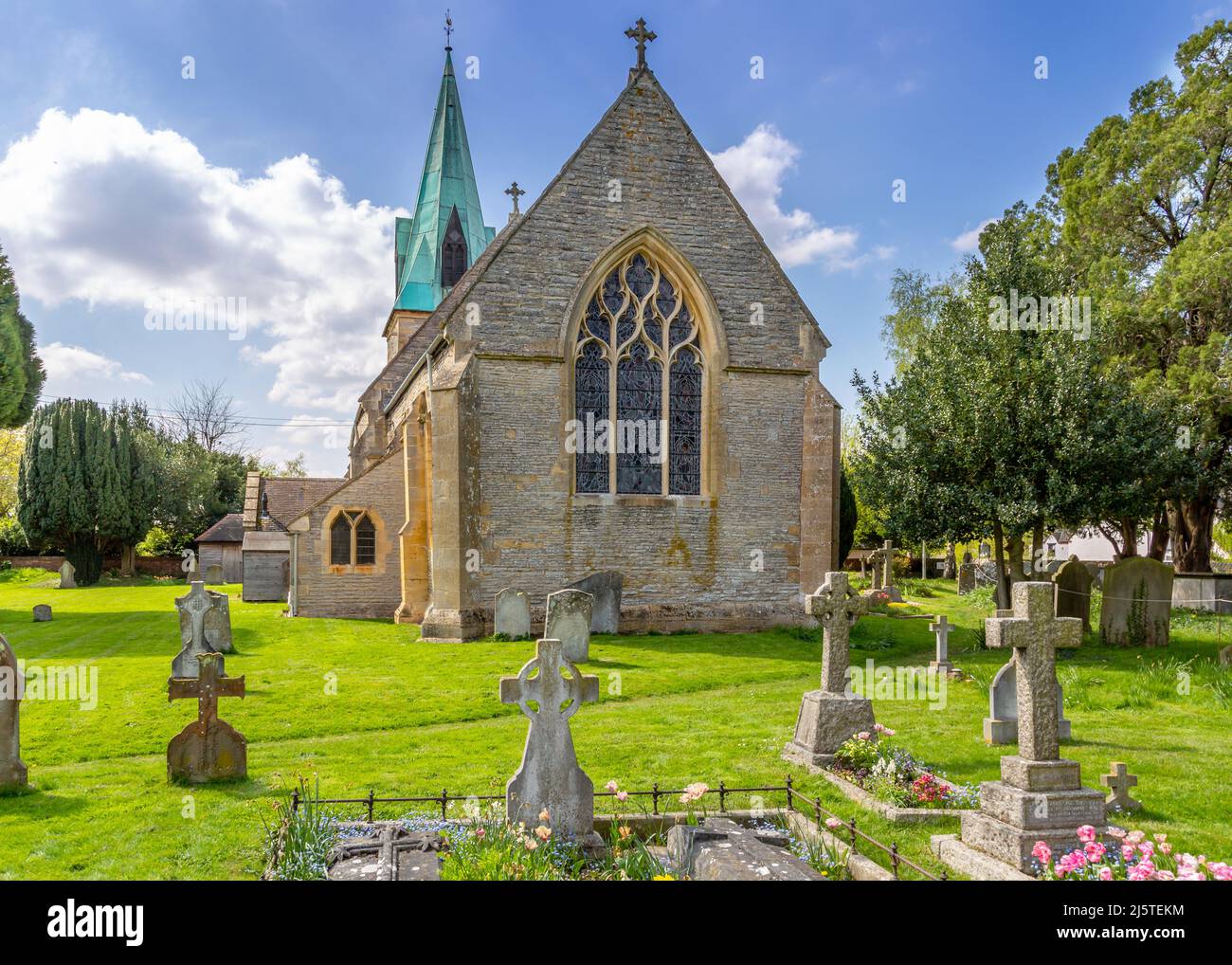 St. James the Great church in Harvington, Evesham, Worcestershire Stock