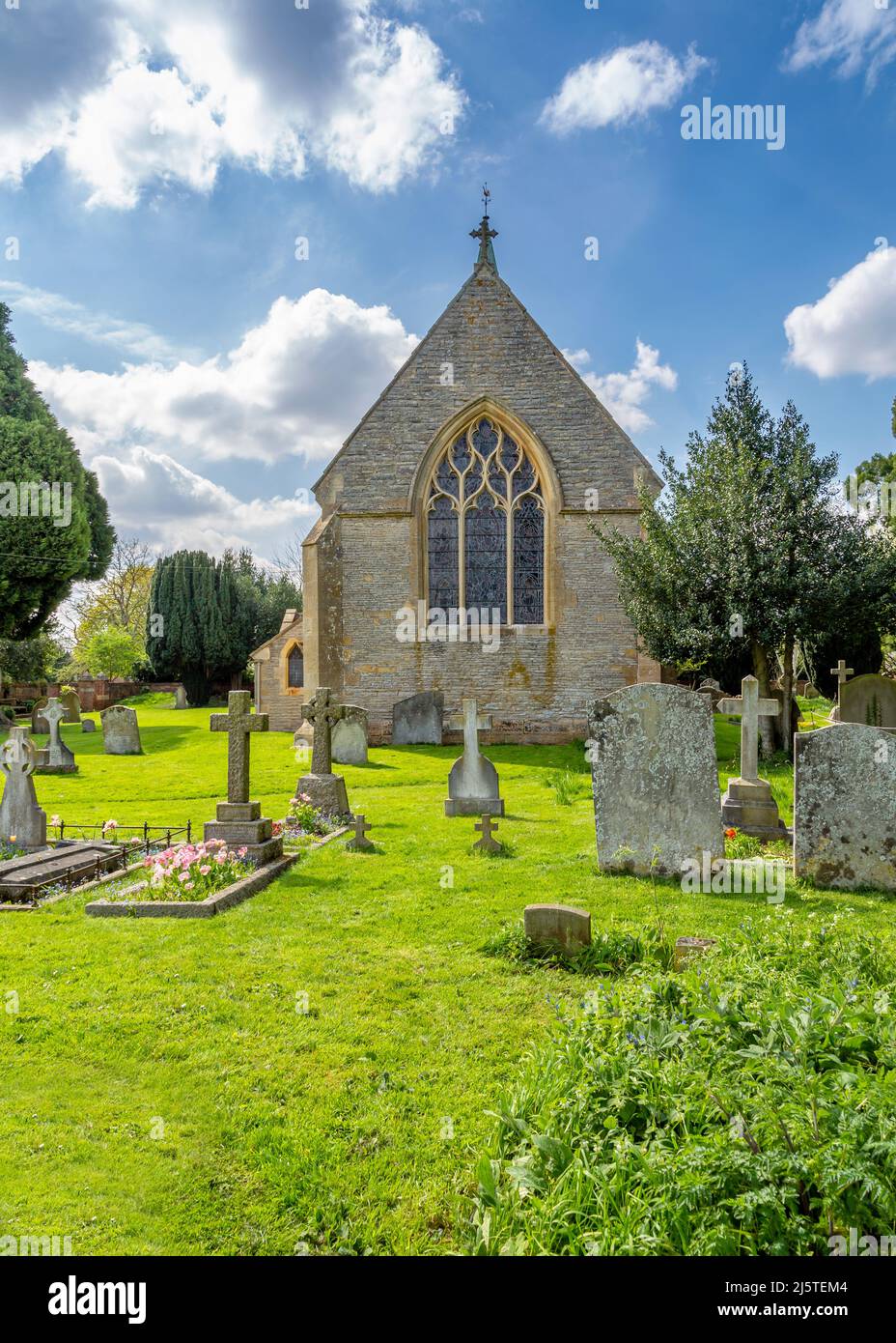 St. James the Great church in Harvington, Evesham, Worcestershire. Stock Photo