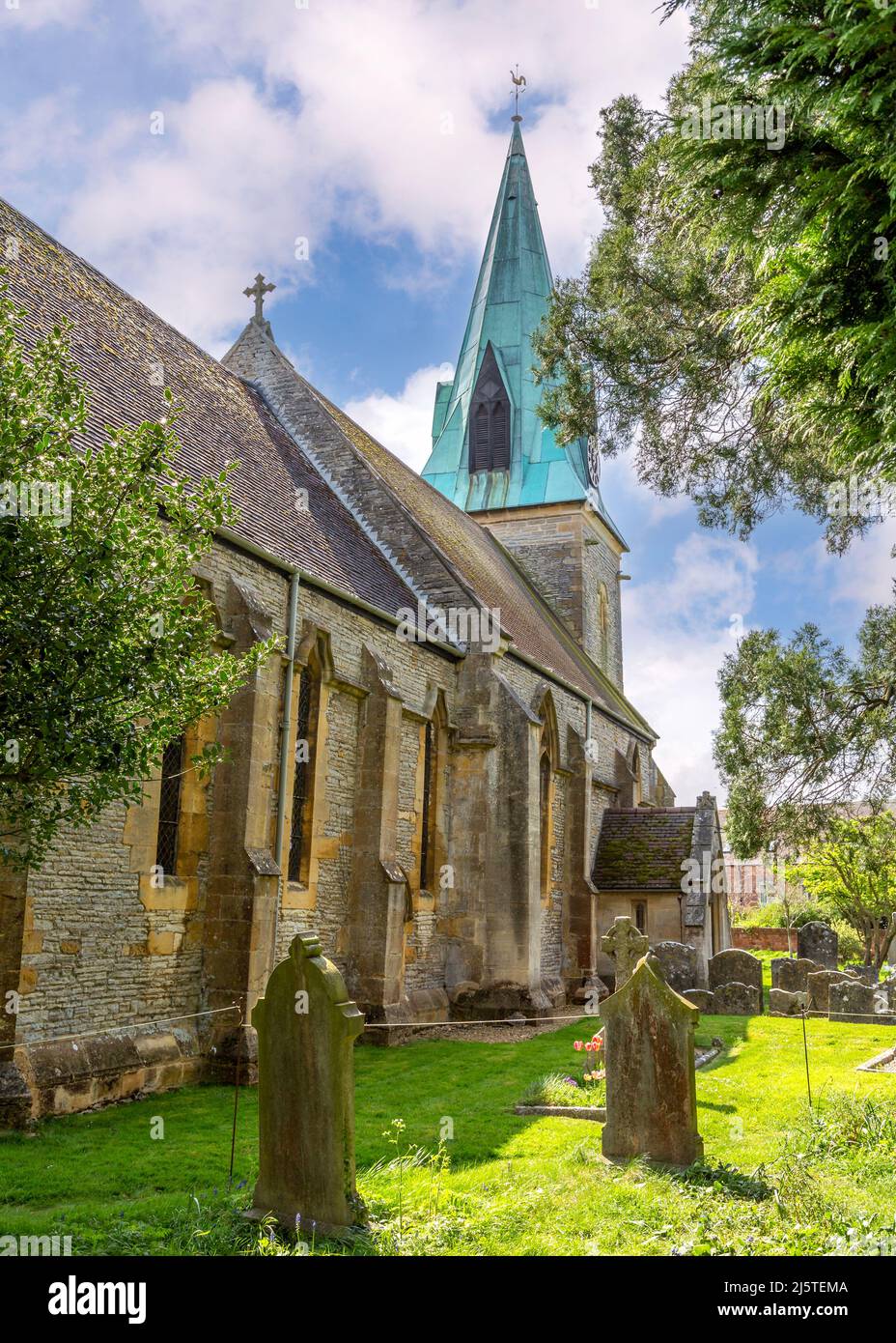 St. James the Great church in Harvington, Evesham, Worcestershire Stock