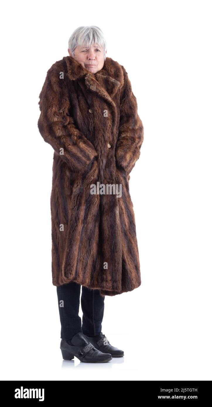 Woman expensive coat hi-res stock photography and images - Alamy