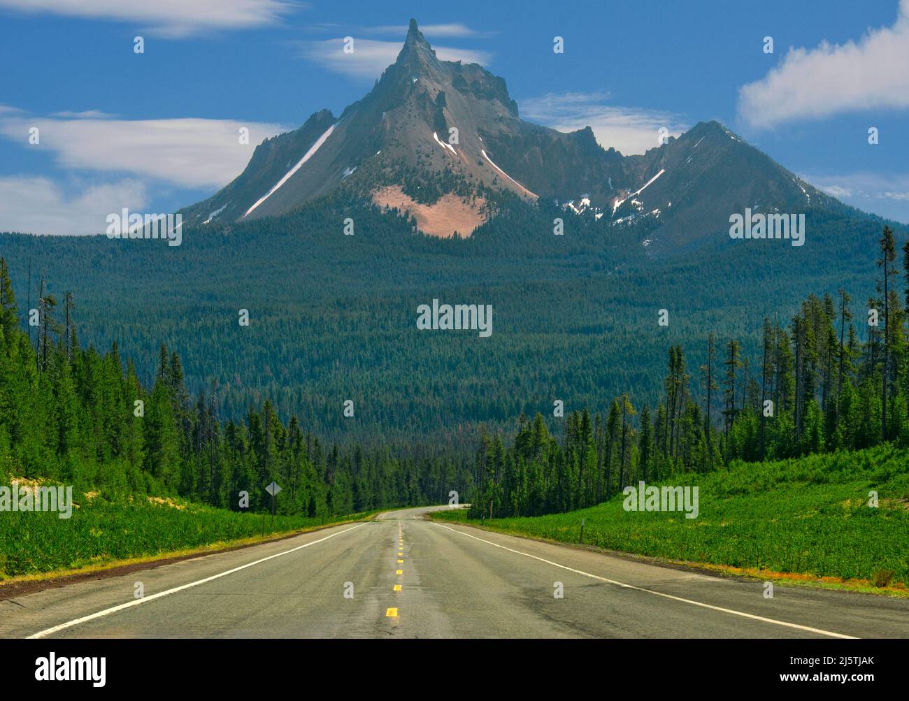 Mt. Thielsen, Cascade Range, Oregon Stock Photo Alamy