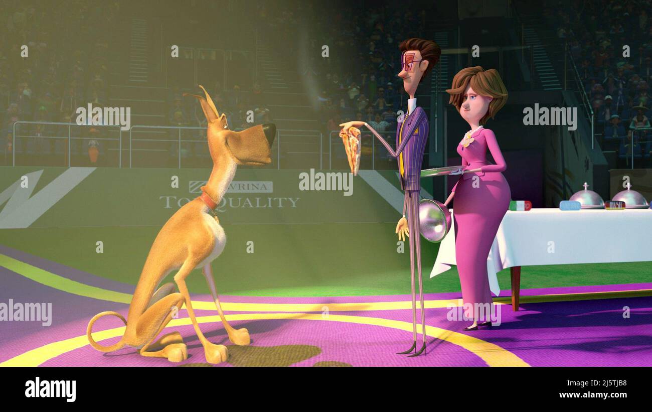 MARMADUKE, left Marmaduke (voice Pete Davidson), center Guy (voice