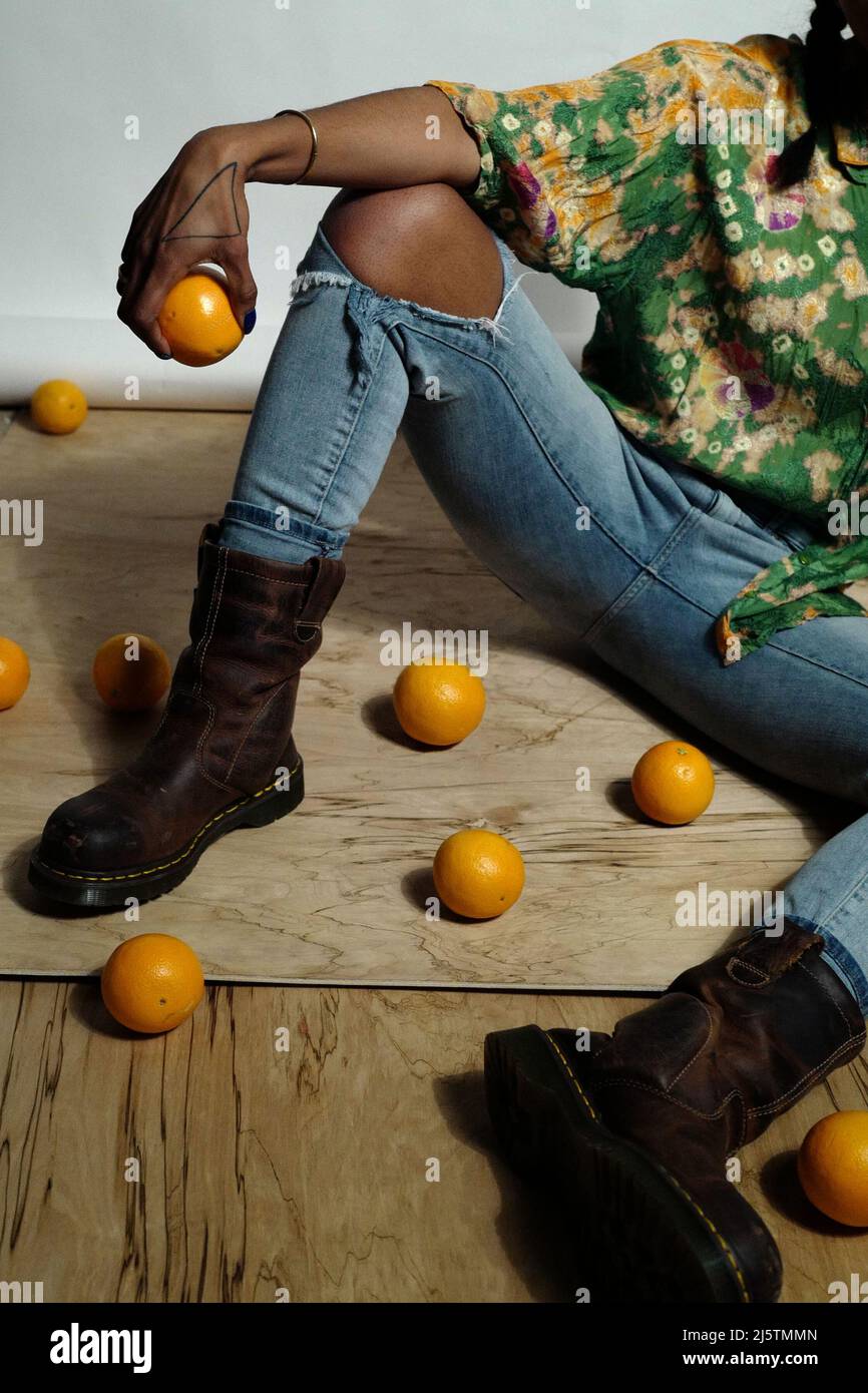 Orange and gold jacket hi-res stock photography and images - Alamy
