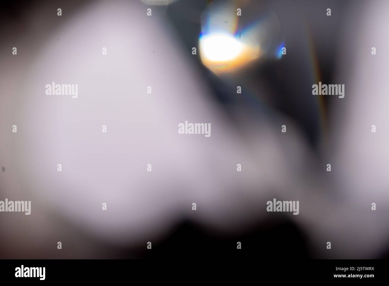 Blue light flare prism rainbow flares overlay effect on black ...