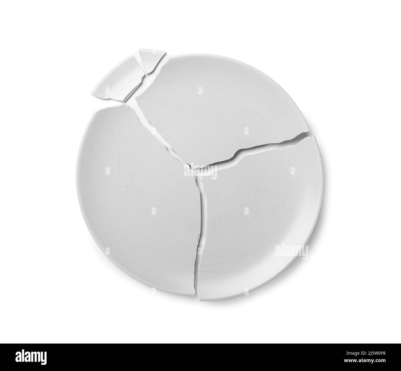 Broken white dinner plate Cut Out Stock Images & Pictures Alamy
