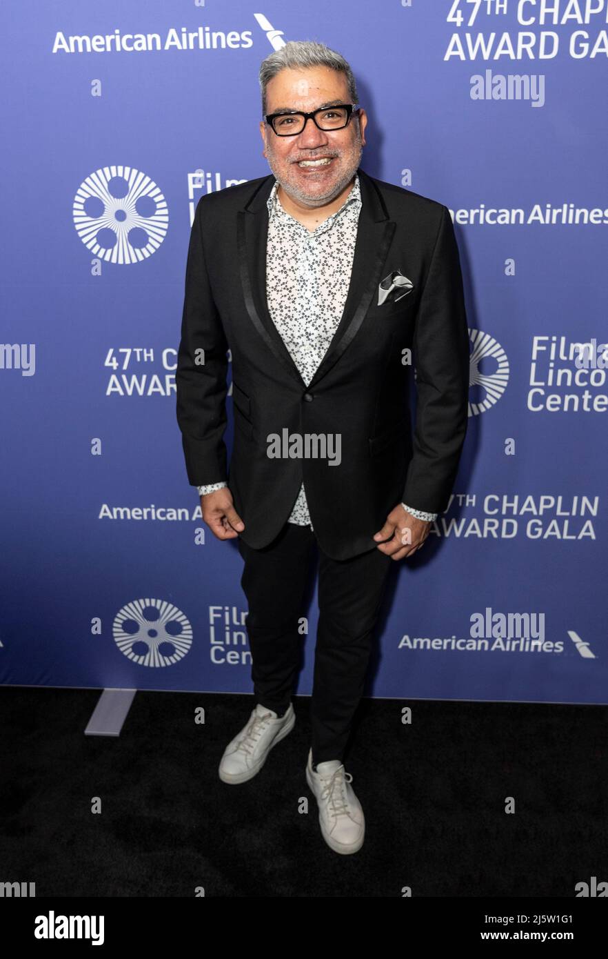 New York, NY - April 25, 2022: Eugene Hernandez attends 47th Chaplin Award Gala at Alice Tully Hall Stock Photo