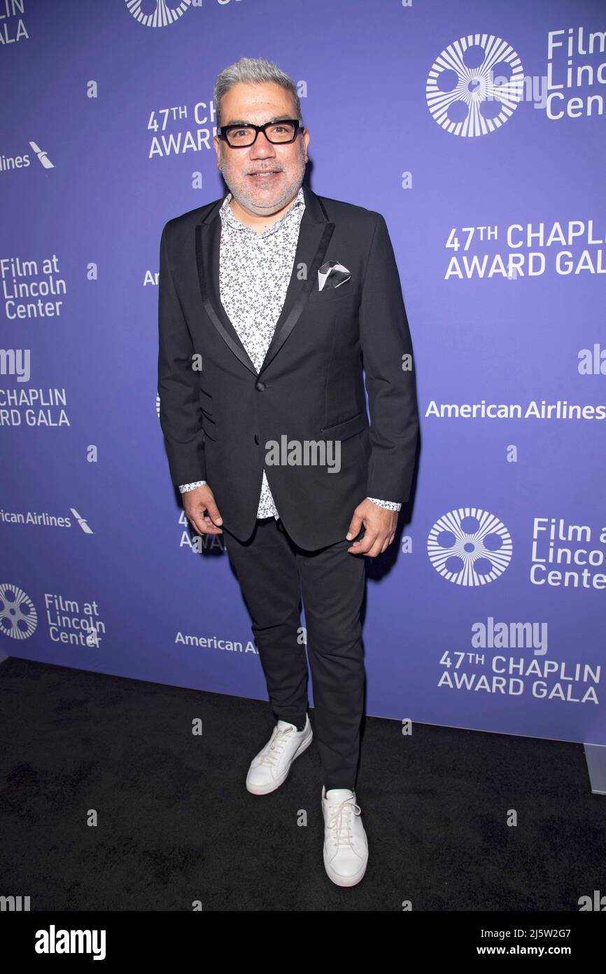 NEW YORK, NEW YORK - APRIL 25: Senior Vice President of FLC and Executive Director of the New York Film Festival Eugene Hernandez attends the 47th Chaplin Award Gala honoring Cate Blanchett at Alice Tully Hall, Lincoln Center on April 25, 2022 in New York City. Stock Photo