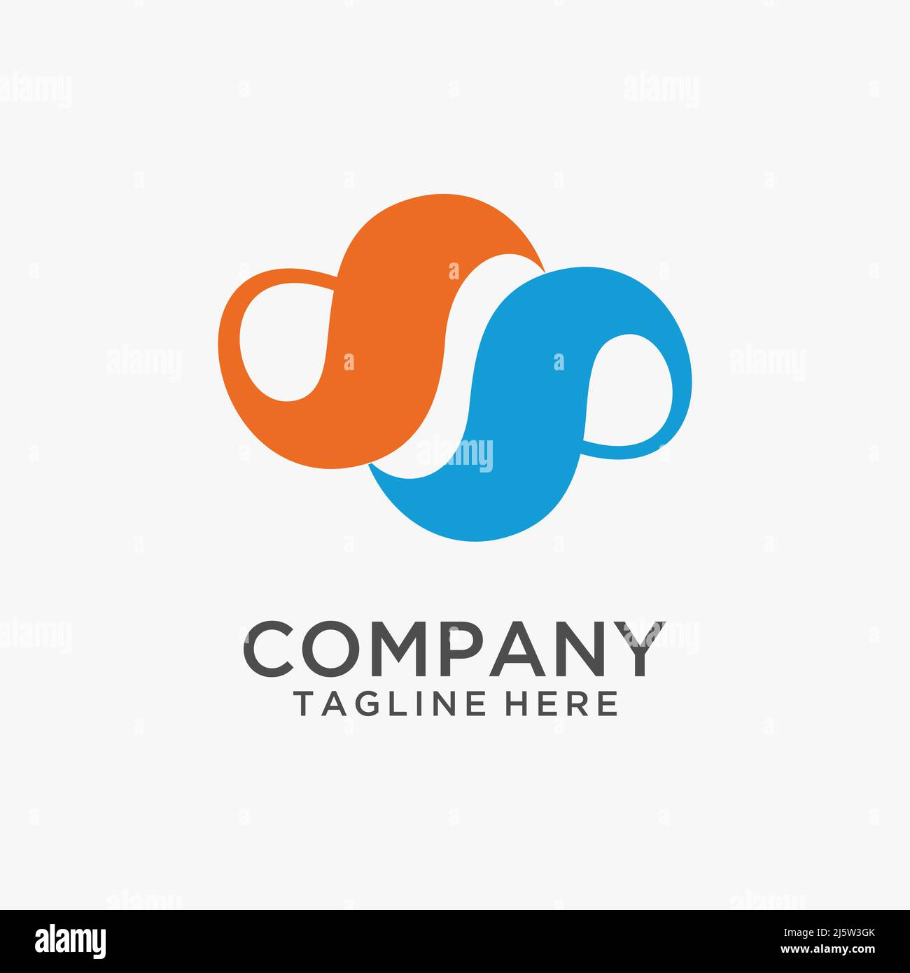 Abstract cloud logo design Stock Vector