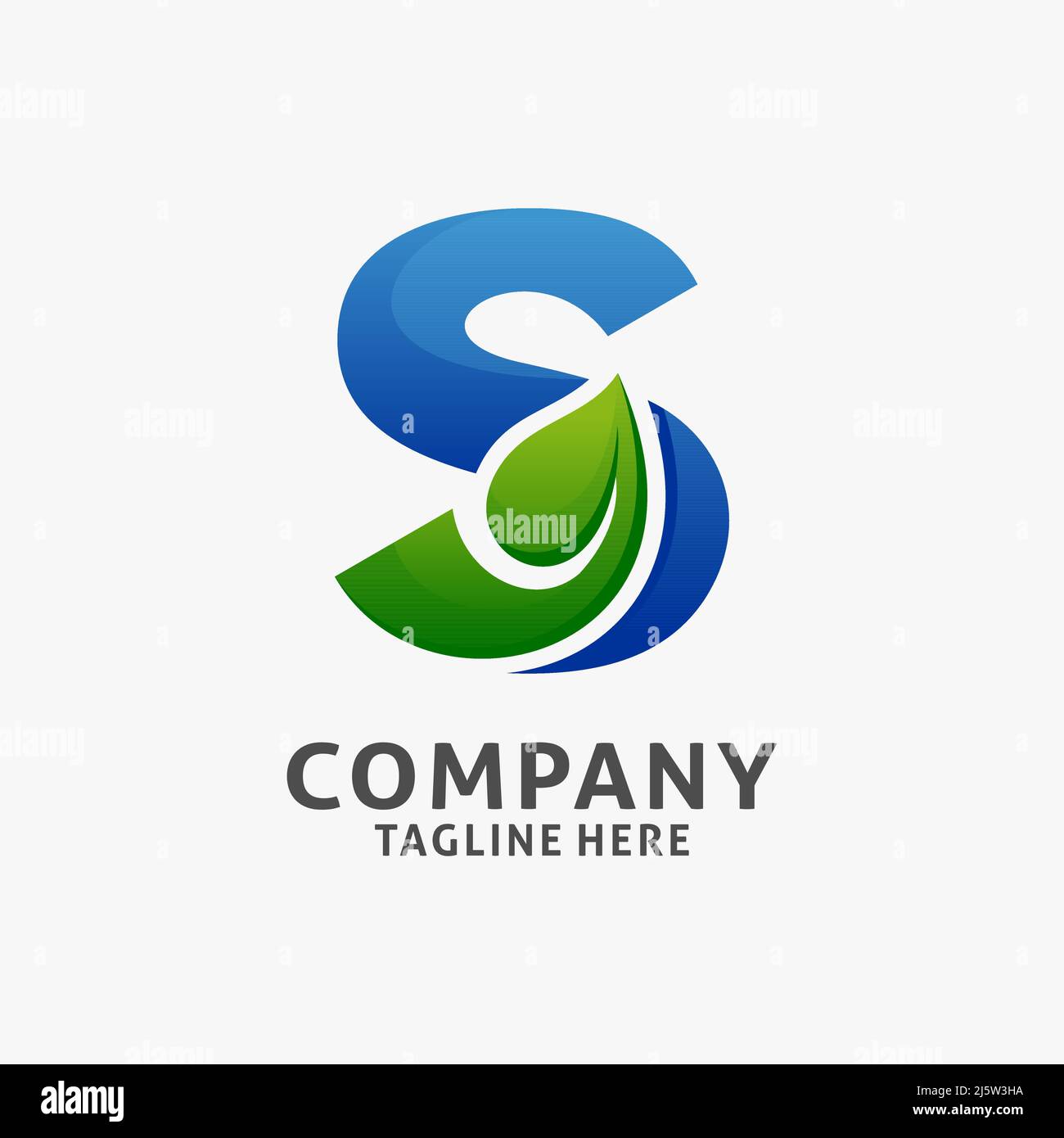 Letter S leaf logo design Stock Vector Image & Art - Alamy