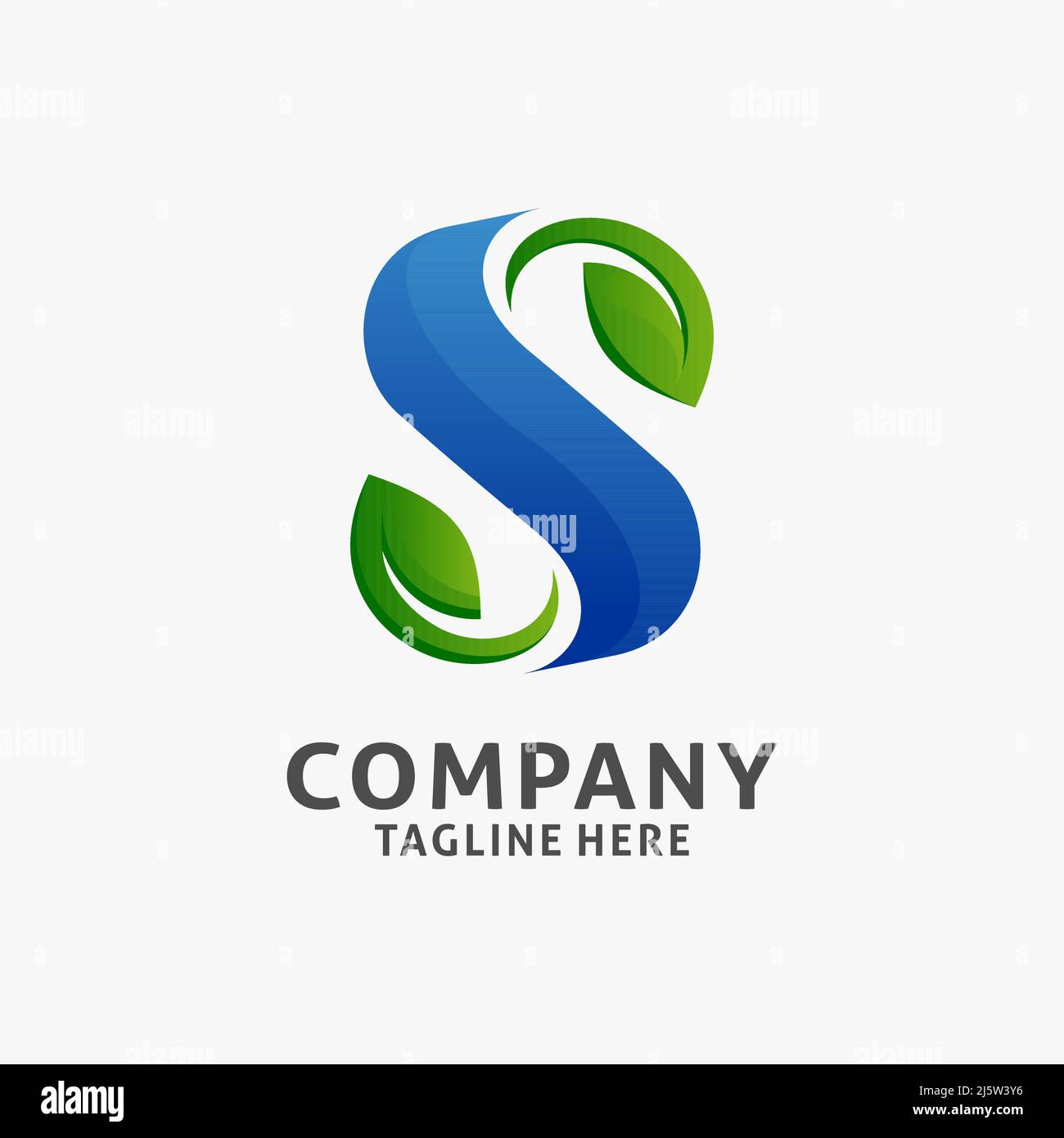 Letter S leaf logo design Stock Vector Image & Art - Alamy