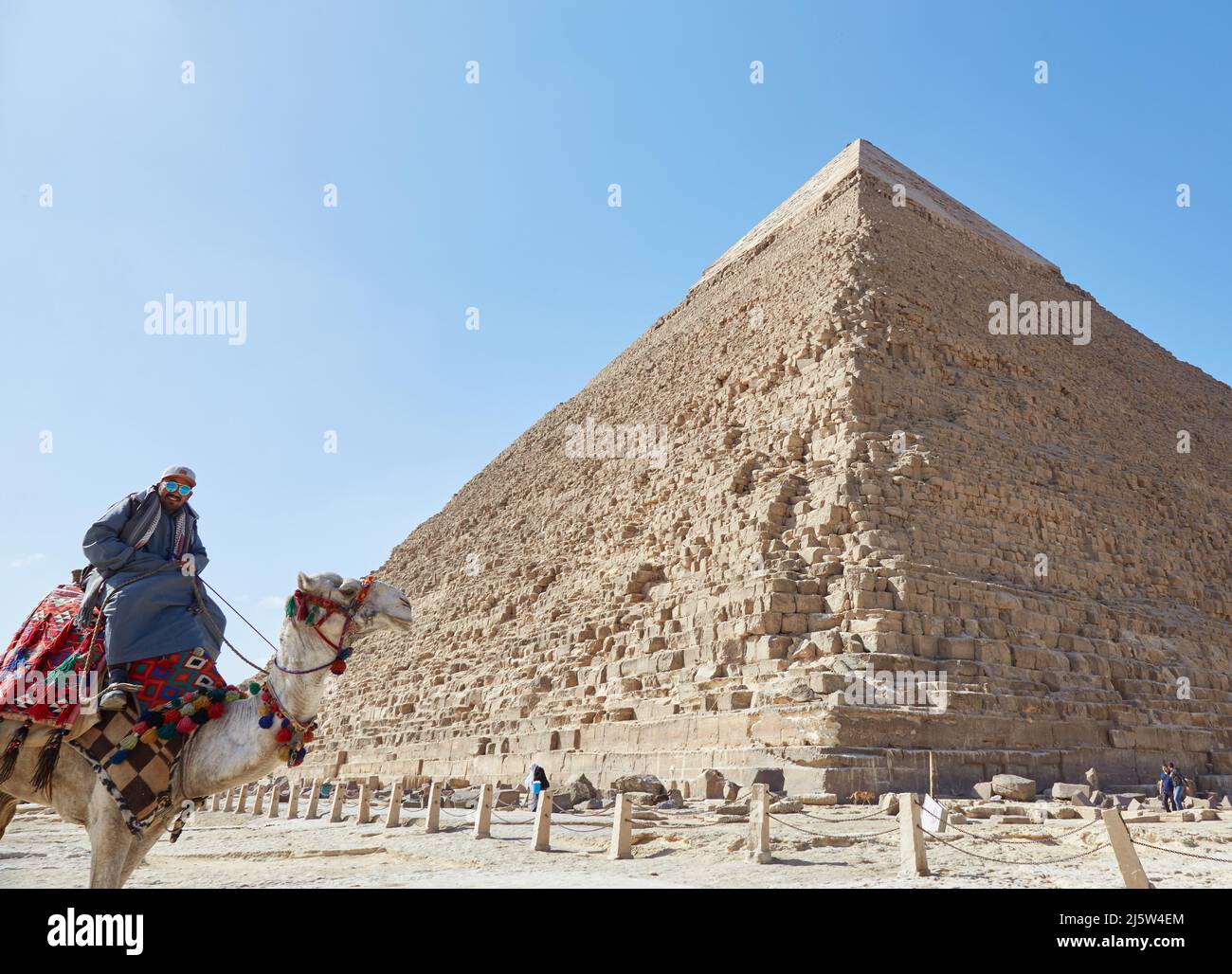 The Pyramid of Khafre at Giza, Egypt Stock Photo - Alamy