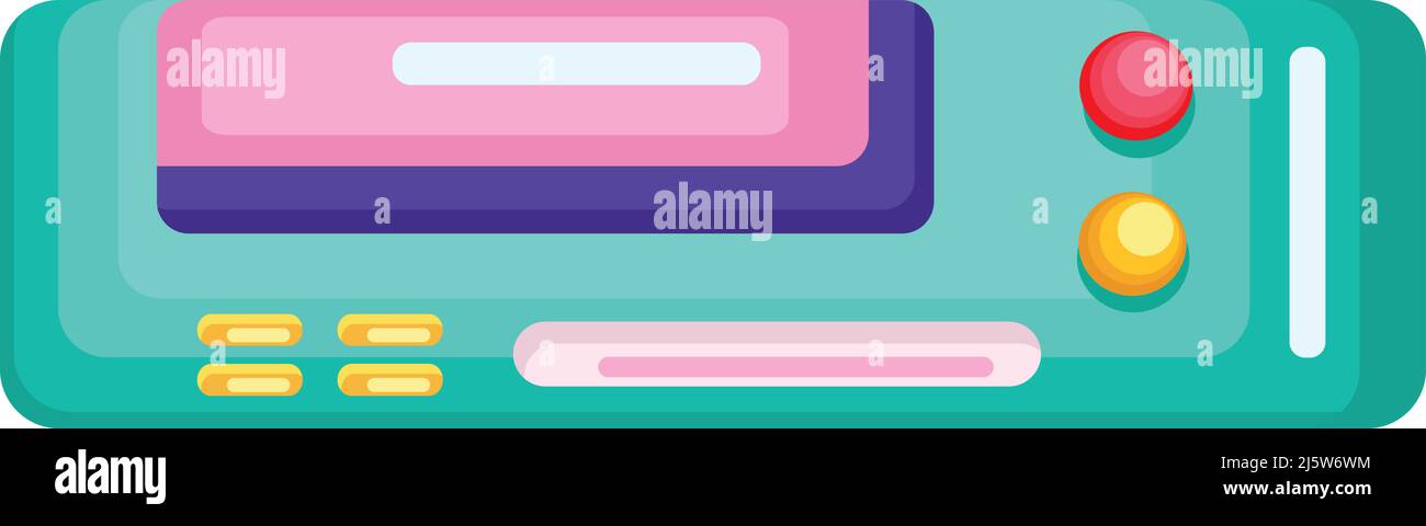 retro video game console Stock Vector Image & Art - Alamy