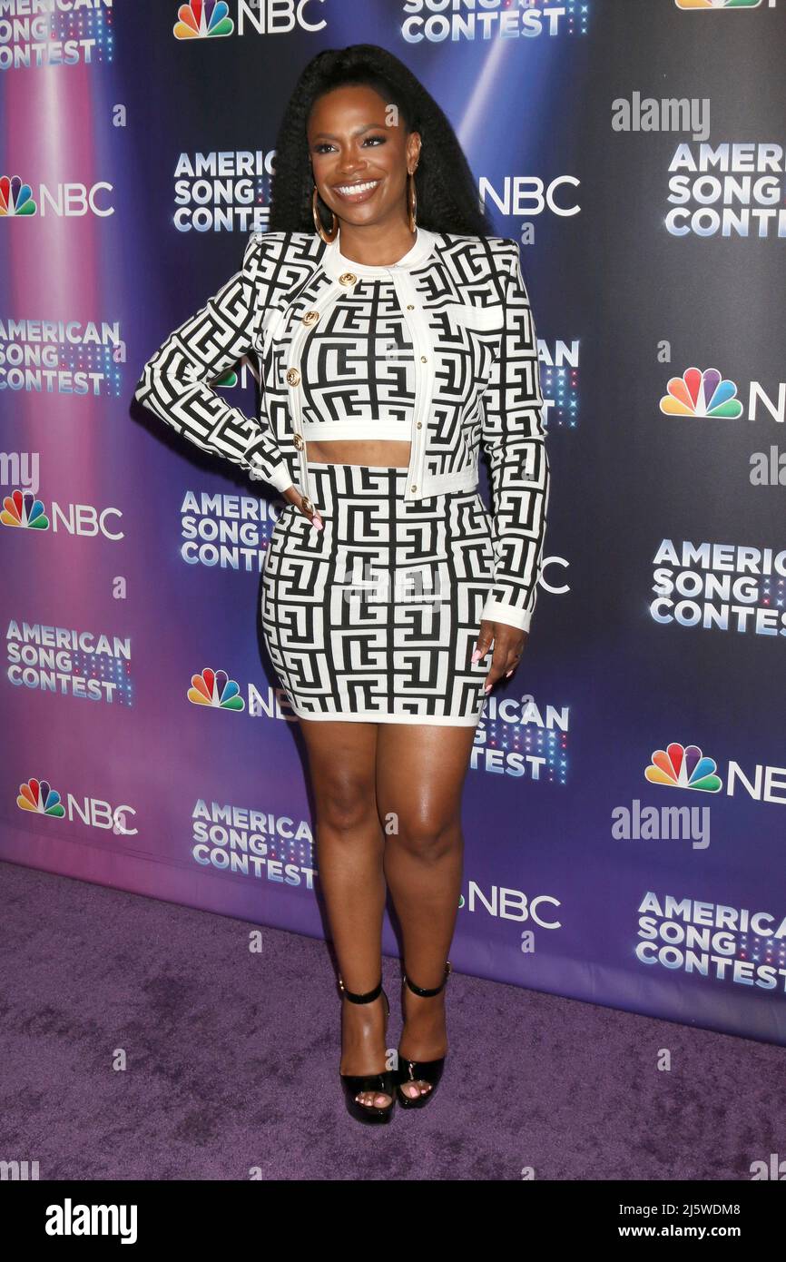 April 25, 2022, Universal City, CA, USA: LOS ANGELES - APR 25:  Kandi Burruss at the Americaâ€™s Song Contest Semi-finals Red Carpet at Universal Studios on April 25, 2022 in Universal City, CA (Credit Image: © Kay Blake/ZUMA Press Wire) Stock Photo