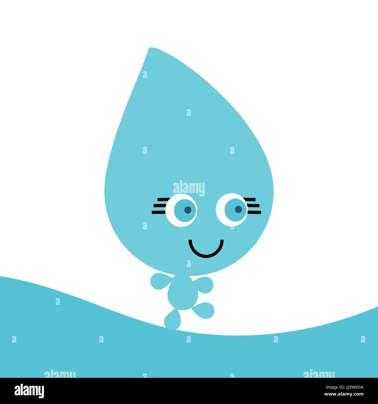 Drop of water logo vector illustration Stock Vector