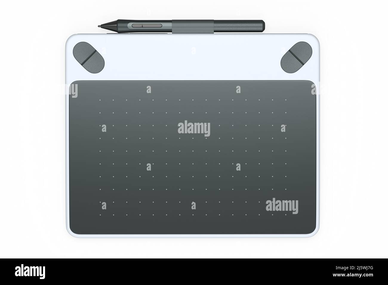 Graphic tablet and pen for illustrators, designers and photographers on white Stock Photo Alamy