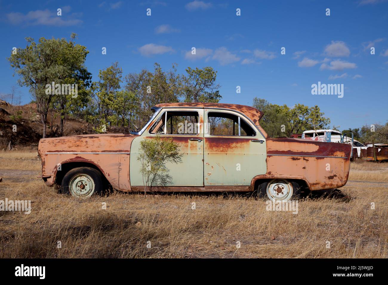old rusted out cars near Chillagoe, cape york, western queensland ...
