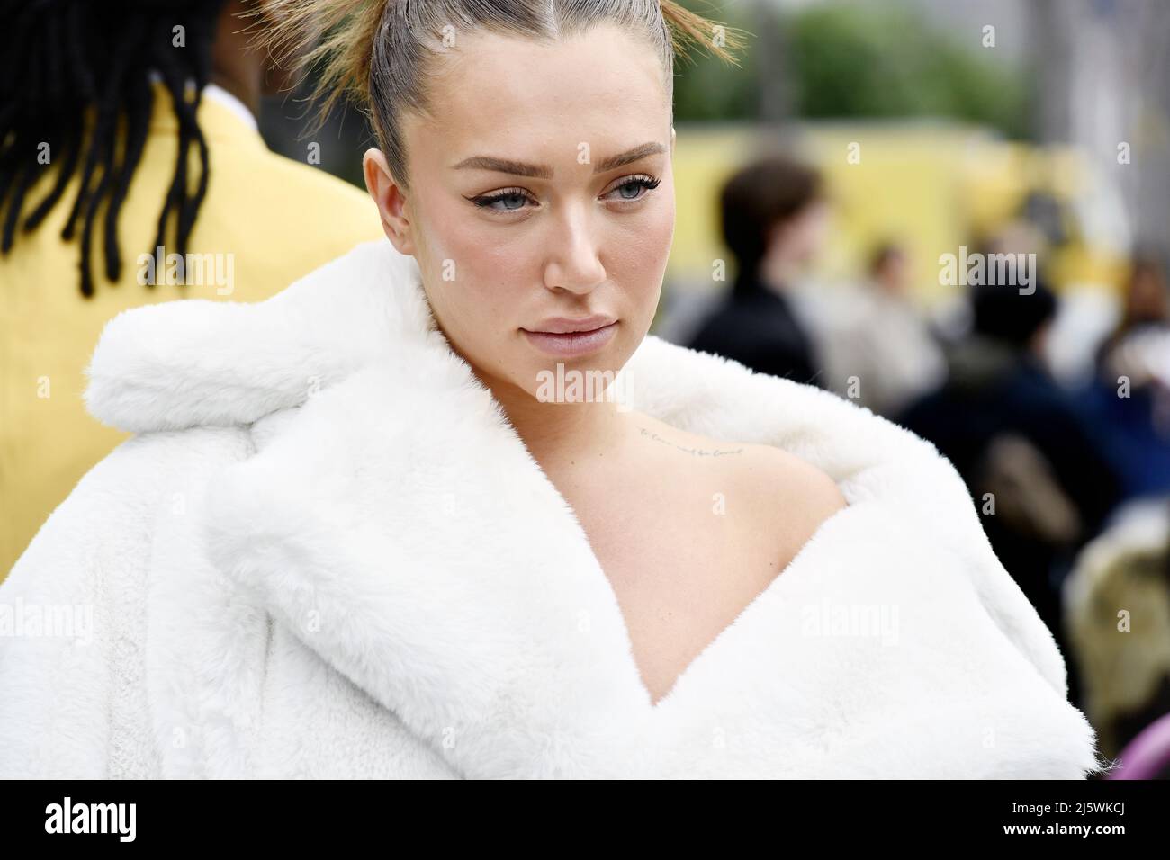Anastasia Karanikolaou - Streetstyle at Paris Fashion Week - Coperni