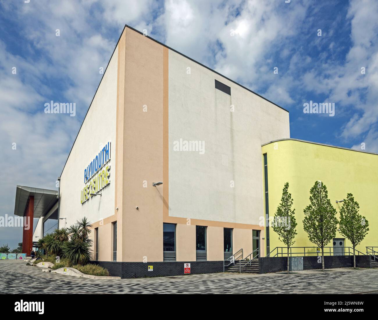 Plymouth Life Centre entrance in Central Park, Plymouth. A multi sport